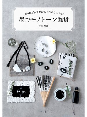 cover image of 墨でモノトーン雑貨　100均グッズをおしゃれにアレンジ